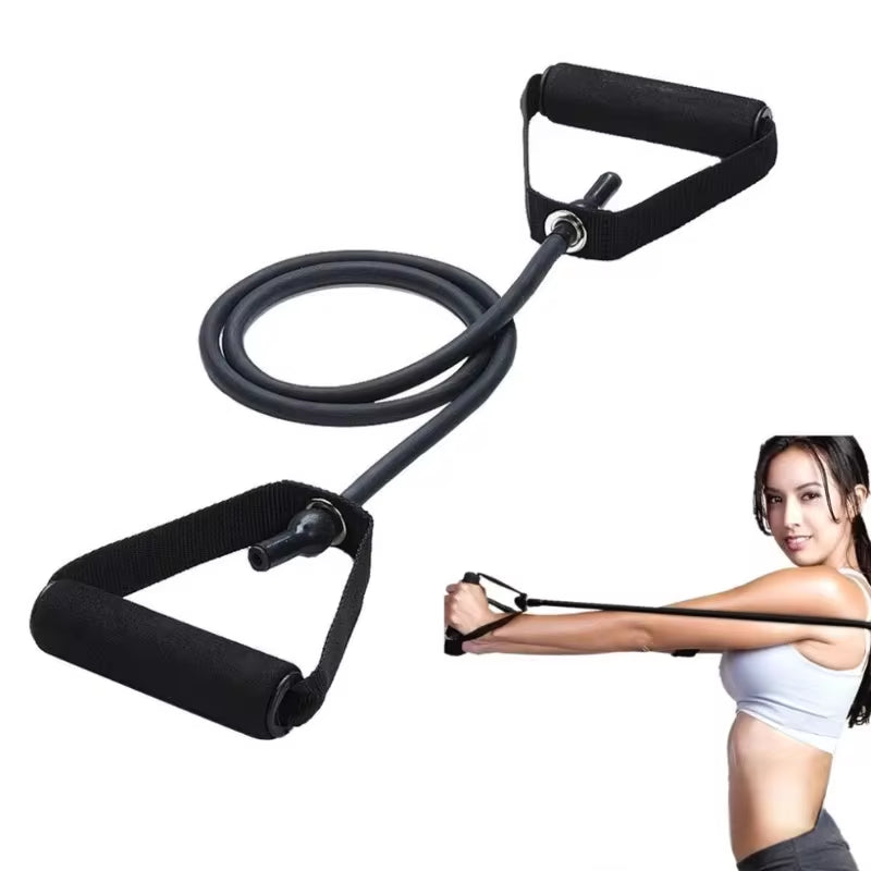 5-Level Resistance Hot Yoga Pull Rope Bands with Handles for Home Gym Muscle Training and Bodybuilding