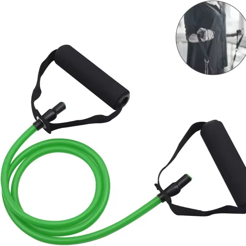 5-Level Resistance Hot Yoga Pull Rope Bands with Handles for Home Gym Muscle Training and Bodybuilding